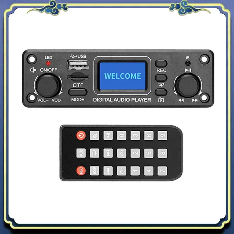 

Portable 2X Digital Audio Player Bluetooth MP3 Player Decoder Board 128X64 DOTS LCD USB SD BT FM Music Player Module TPM119B