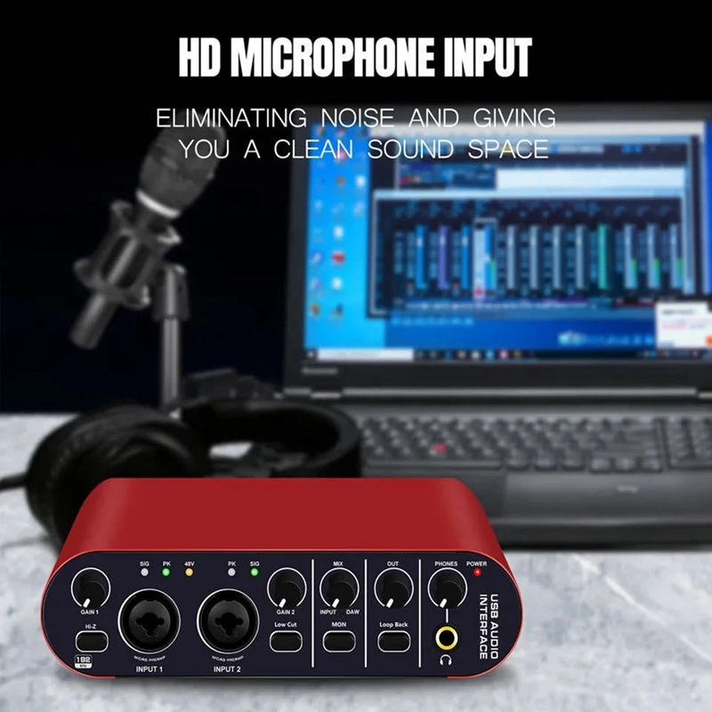 New Small Driverless Mixer Digital Effects External Sound Card Connected To Computer Notebook Portable Tuner