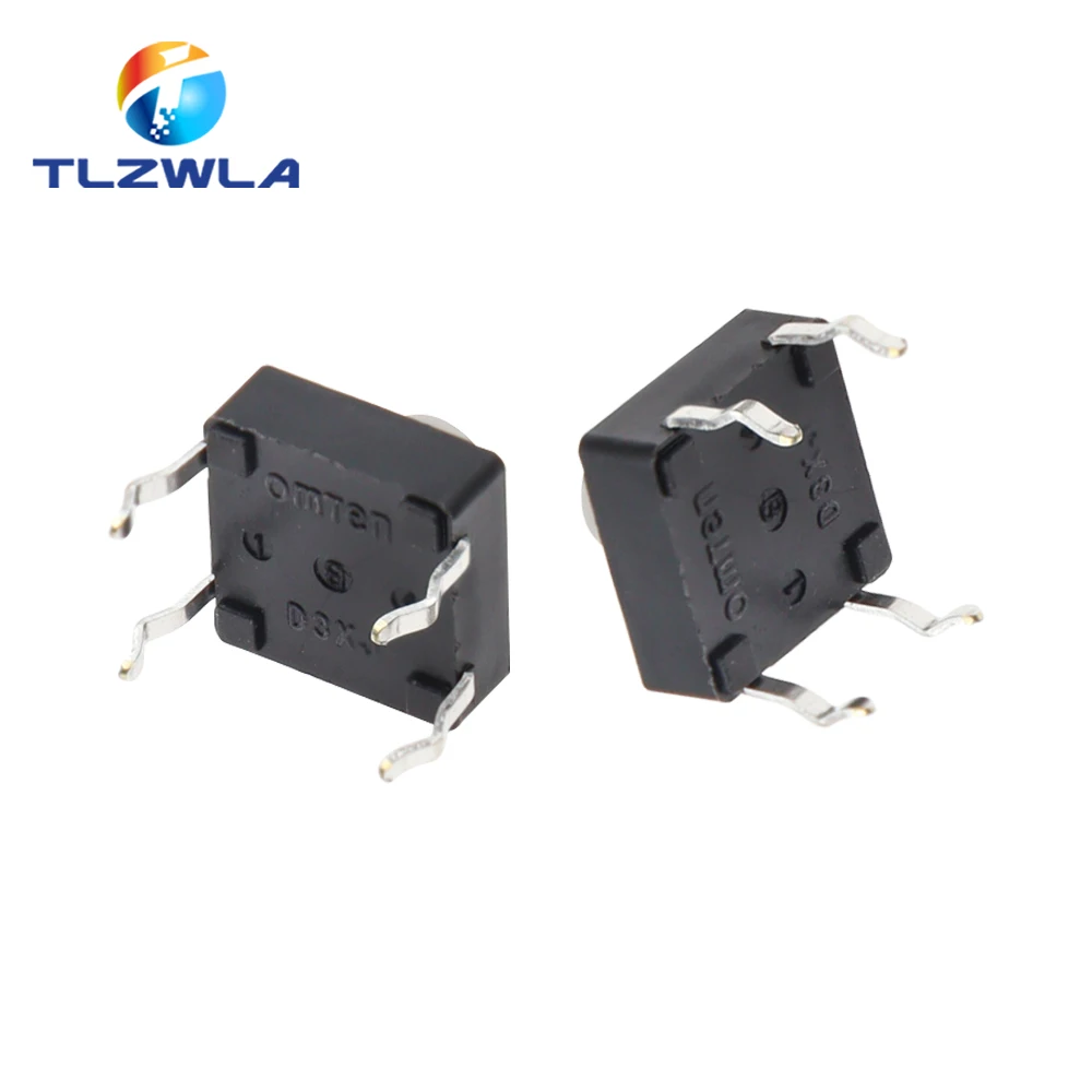 20PCS/LOT 8x8x5MM 4 Pins Conductive Silicone Soundless Tactile Tact Push Button Micro Switch Self-reset