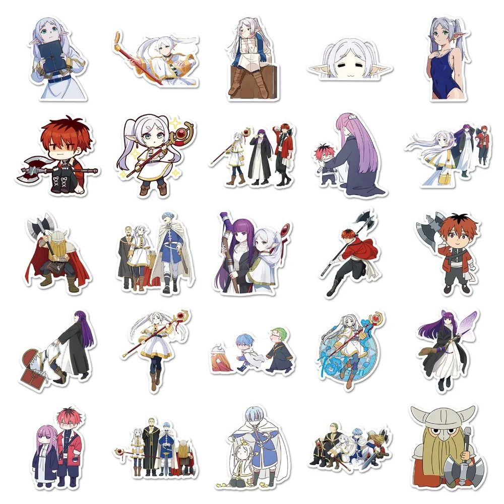 50pcs Frieren Beyond Journey's End Self-adhesive Anime Stickers Manga Cartoon Kawaii Drawing Doodle Decorations image 6