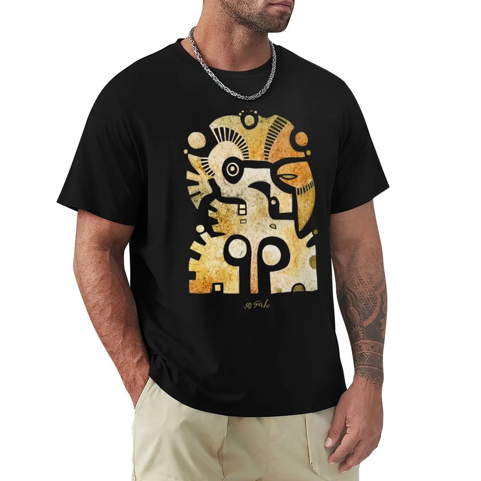 Camiseta Aztek Adler und Taube de manga corta informal para todo tipo de clima