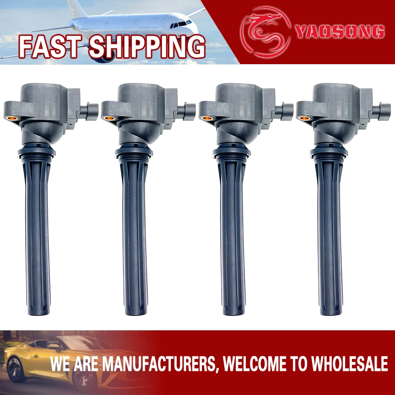 

4 PCS IGNITION COIL FOR GREAT WALL POER/GUN PICKUP HAVAL H6 COUPE F7 H7 H8 H9 WEY VV7 4C20 2.0 TURBO 2013- BDW-IN-107 BDW-IN-119