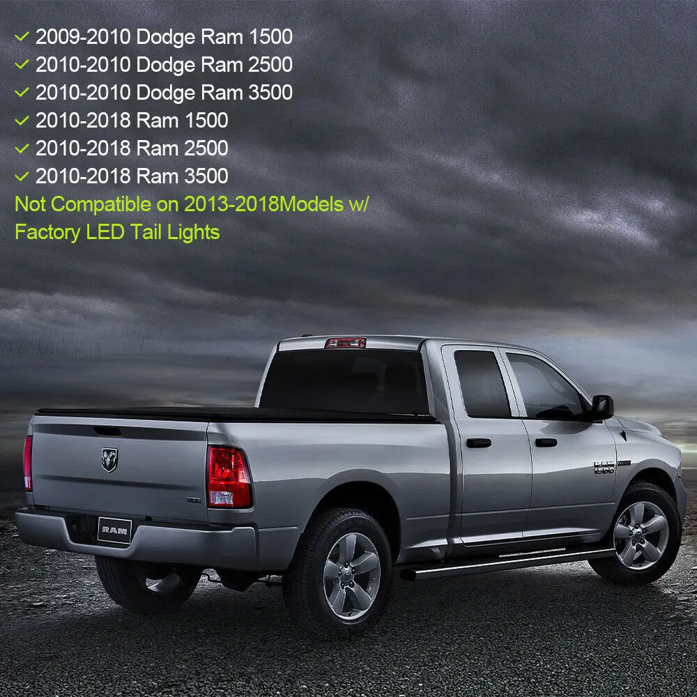 Car Red Led Rear Lights For Dodge Ram 1500 2500 3500 Tail Lights 2009-2018 Back Brake Turn Signal Lamp Taillight Assembly