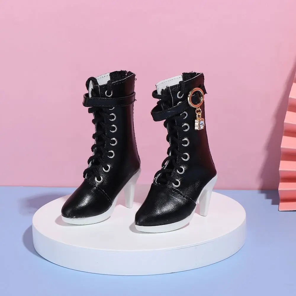 PU Leather 11 Styles 7.8CM Doll Wearing Differents Color 60cm Doll Boots Play House Accessories Fabric Shoes