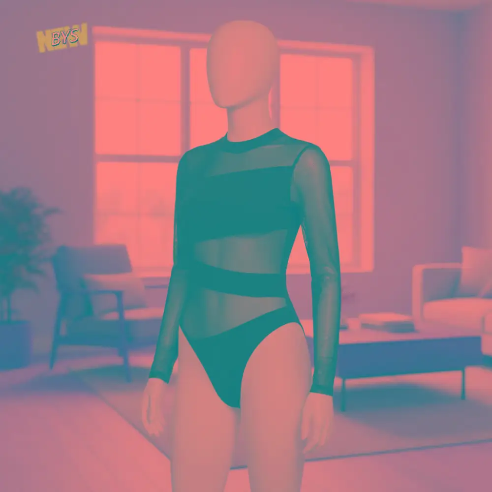 

INS Transparent Long Sleeve Lace Jumpsuit Seamless Romper Underwear for Women High Waist Long Sleeve Mesh Thin Shapewear Female