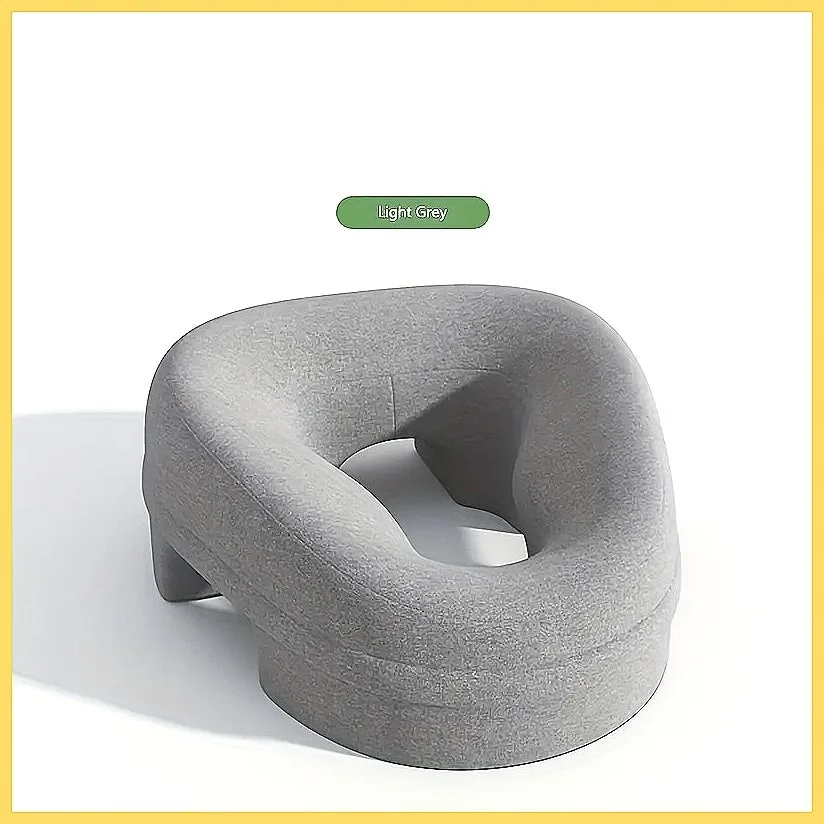 **Beauty Salon Bed Pillow Breathable Face Pad, Removable Polyester Fiber Cover Neck Support Pillow for Sleeping, Home