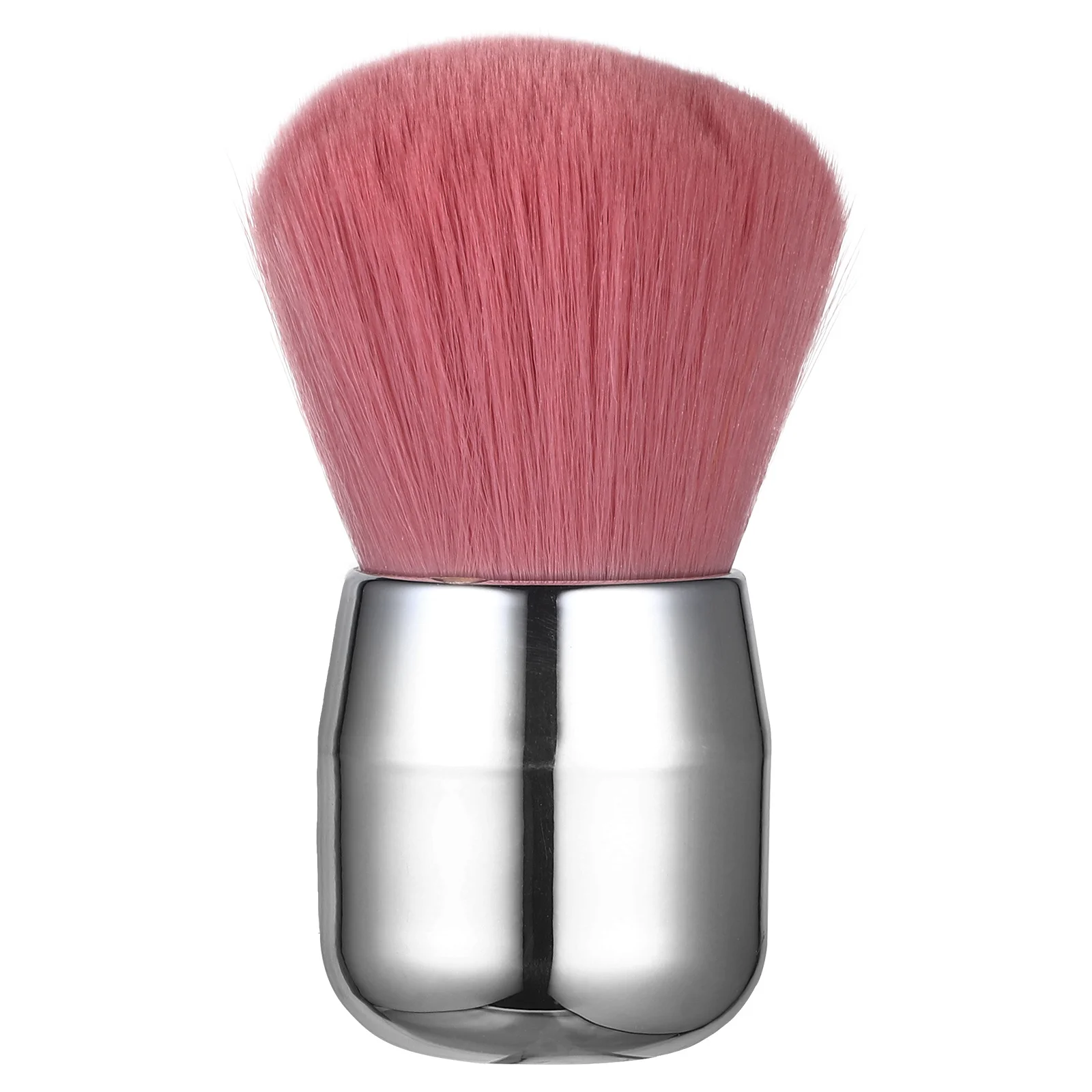 Tragbarer Puderpinsel mit Pilzkopf für Rouge, Bronzer, Textmarker, weiche synthetische Borsten, Schönheitswerkzeug in Reisegröße für das Gesicht