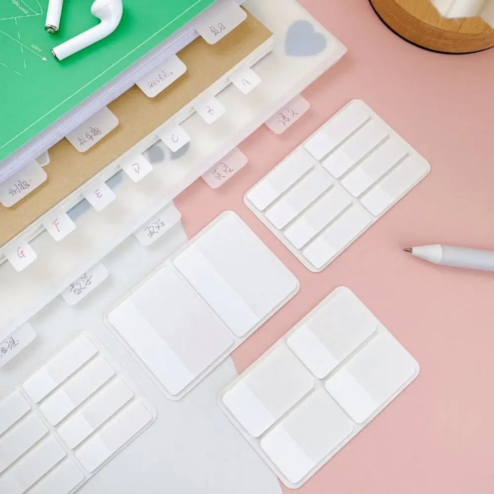 Self Adhesive Planning White Sticky Notes Bookmark Reading Index Tabs Stickers Label Flags Tabs Index Memo Pads Diary