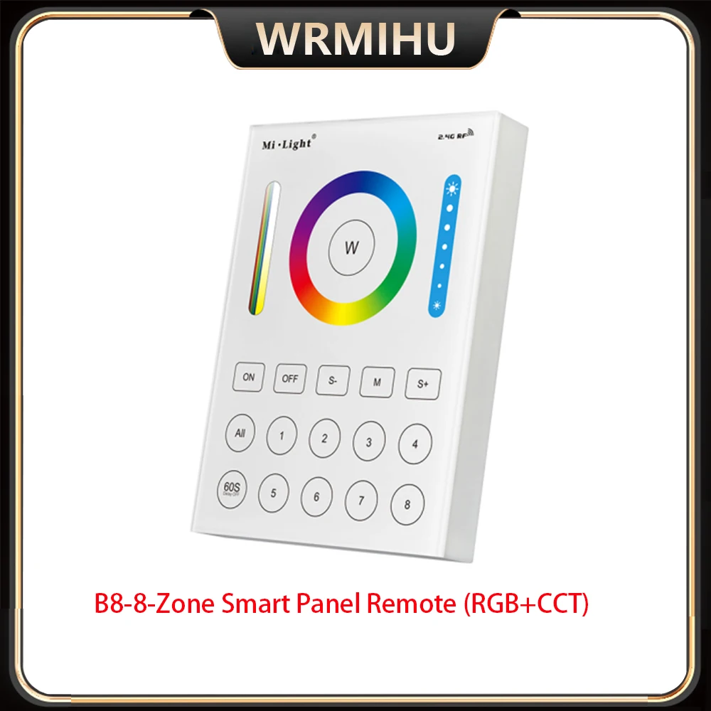 Miboxer WiFi + 2.4G FUT035W +/FUT037W + 2In 1/3In1 Pengendali untuk DC12-24V Warna Tunggal Ganda Putih RGB RGBW RGB + CCT Lampu Strip Led