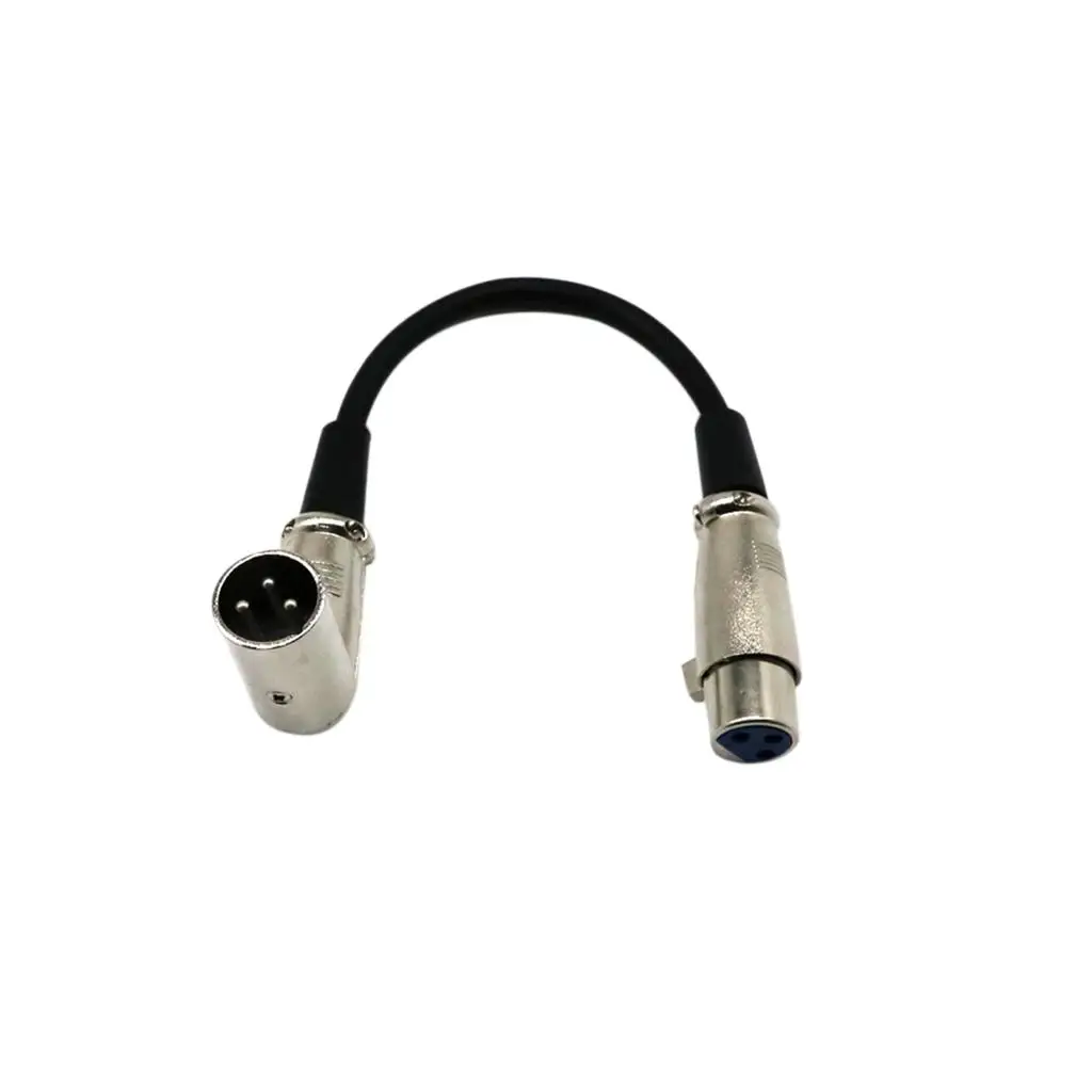 XLR 3 pin Male to Female Microphone Audio Extension Cable Silver for Professional audio equipment