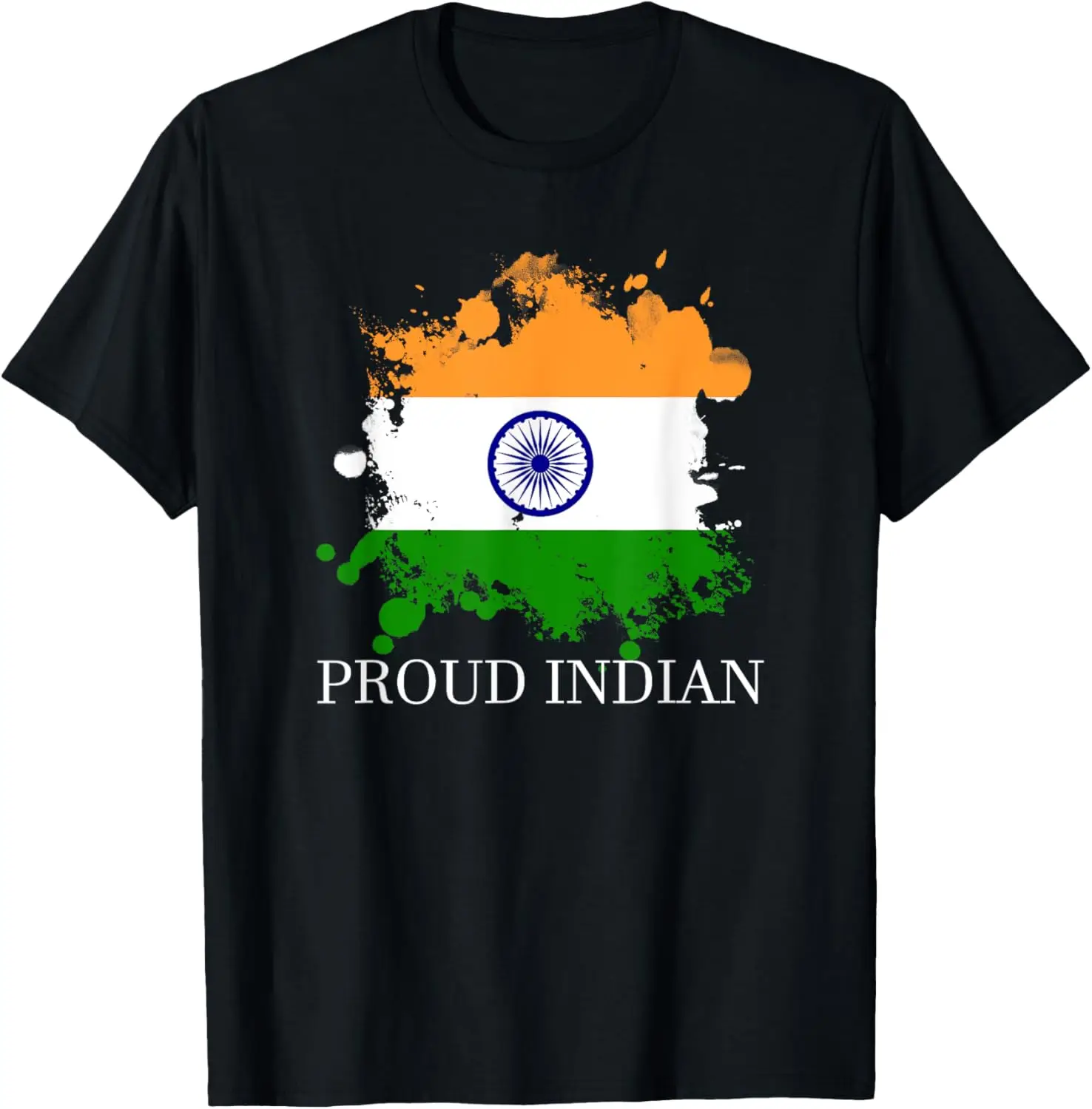 India Proud Flag Day Hindi Sikh Love Ashoka Chakra Country T-Shirt