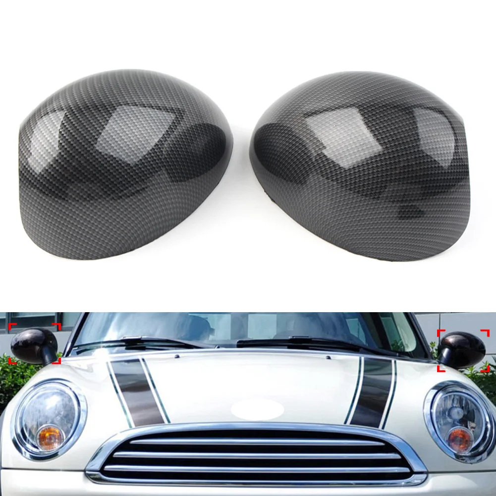 

1 пара зеркал на дверь автомобиля из углеродного волокна, чехол для Mini R55 R56 R57 R58 R59 R60 R61