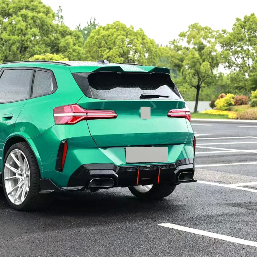 For BMW X3 G45 G48 28i 30i M Sport M50 2025+ 3-Section Front Bumper Splitter Lip Spoiler VTEN Style Body Kit Gloss Black