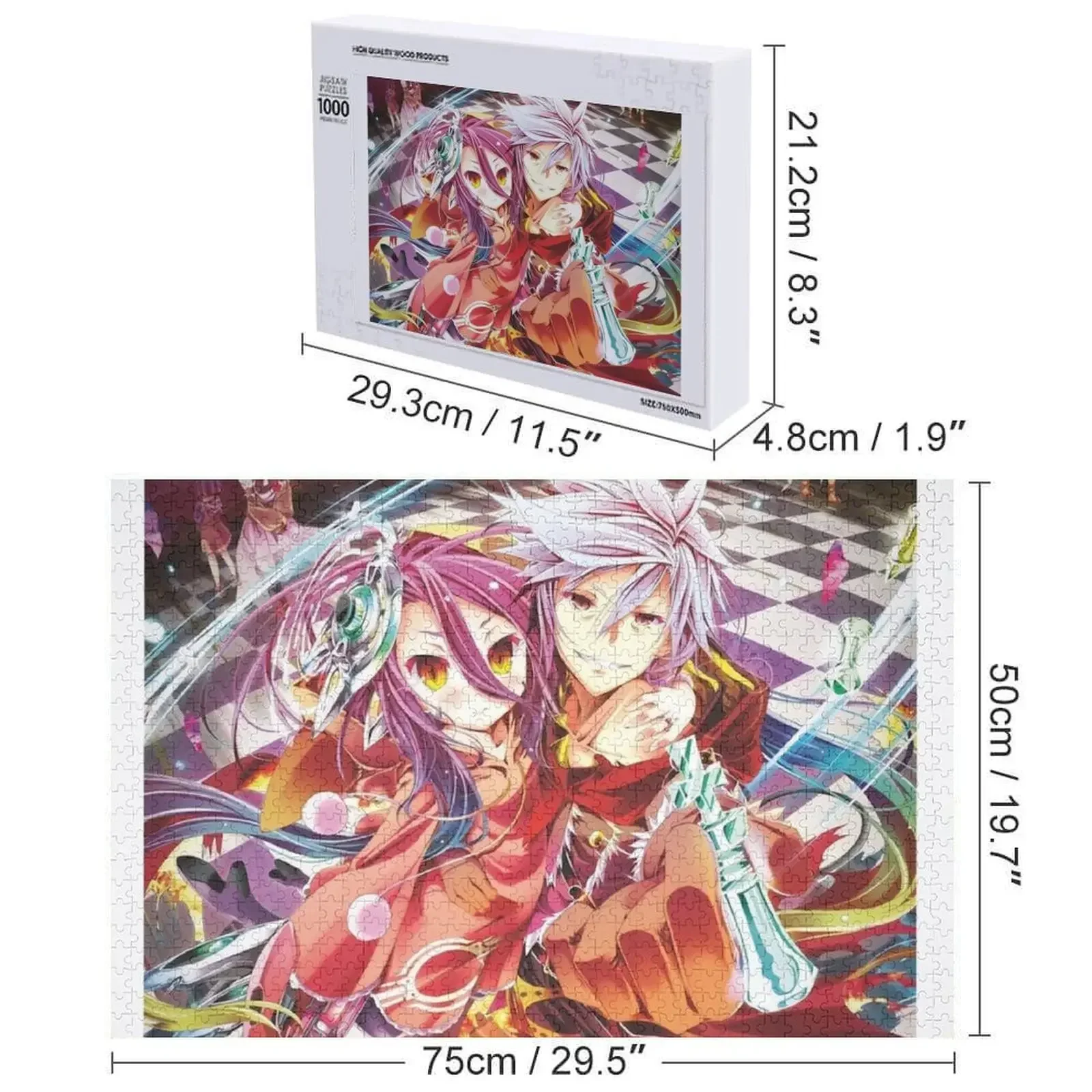 ไม่มีเกมไม่มีชีวิต 29 จิ๊กซอว์ ของเล่นนิยายสำหรับเด็ก 2022 ปริศนาสัตว์ไม้