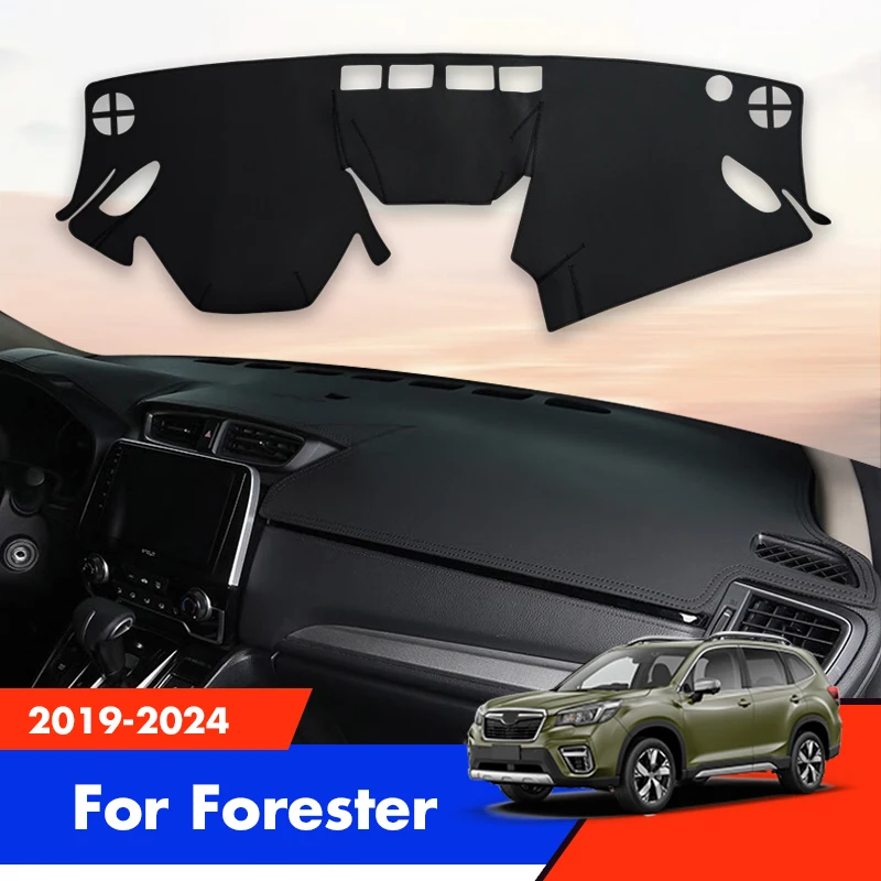 

Коврики для приборной панели автомобиля, чехлы для Subaru Forester 2024, 2023, 2022, 2021, 2020, 2019, Солнцезащитный инструмент, аксессуары для панели, водонепроницаемые детали