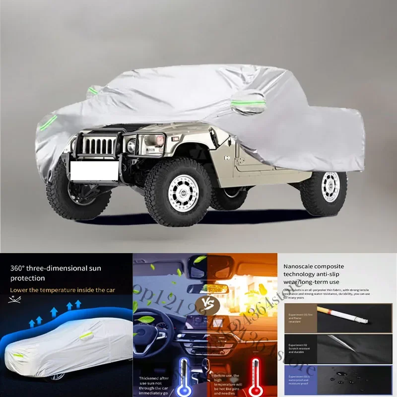 

For Hummer H1 fit Outdoor Protection Full Car Covers Snow Cover Sunshade Waterproof Dustproof Exterior Car cover protection