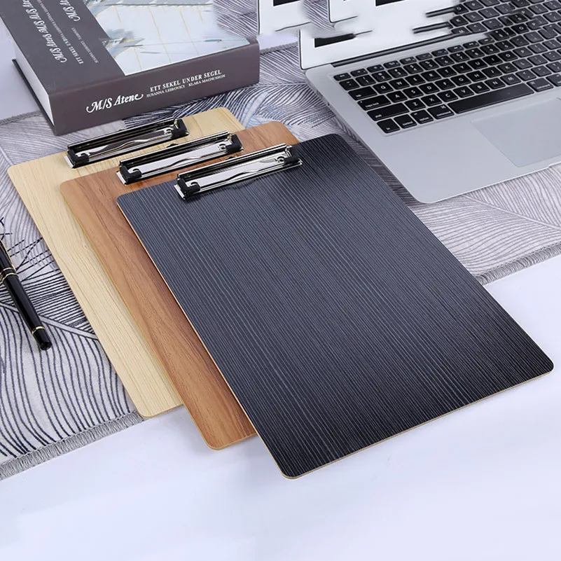 

A4 Letter Size Office Wood Clipboard Menu Paper Sheet Clip Board Writing Pad For Restaurant Cafe Menu Bill Receipt Clipboard