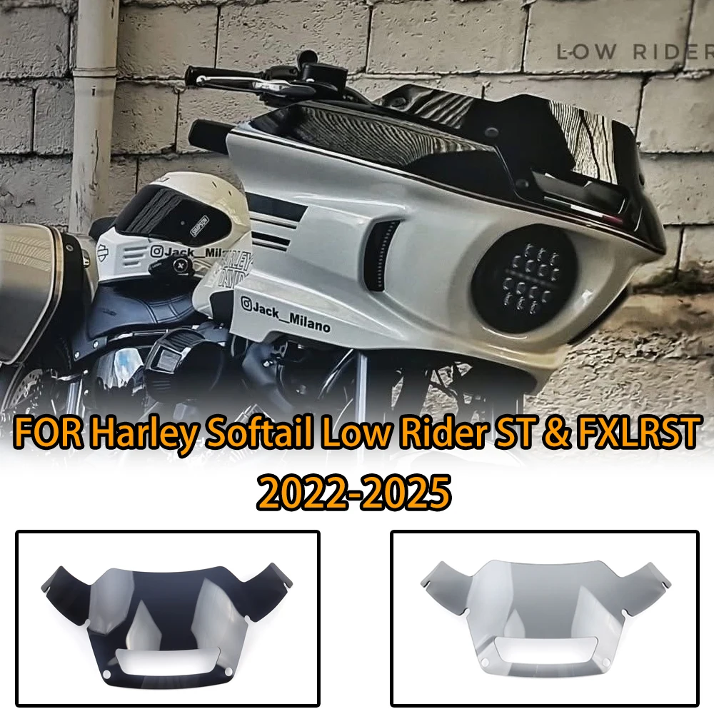 

Комплект аксессуаров для мотоциклов Harley Softail Low Rider ST и FXLRST 2022-2025 с дымчатыми панелями лобового стекла, черные пользовательские детали
