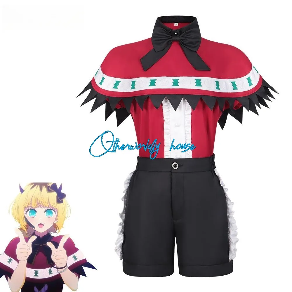 COSPLAY Anime Oshi No Ko MEM Cosplay Costume Wig Singing Stage Uniforms Shorts Shawl Suit Memu Cho Cosplay Halloween Party Cos