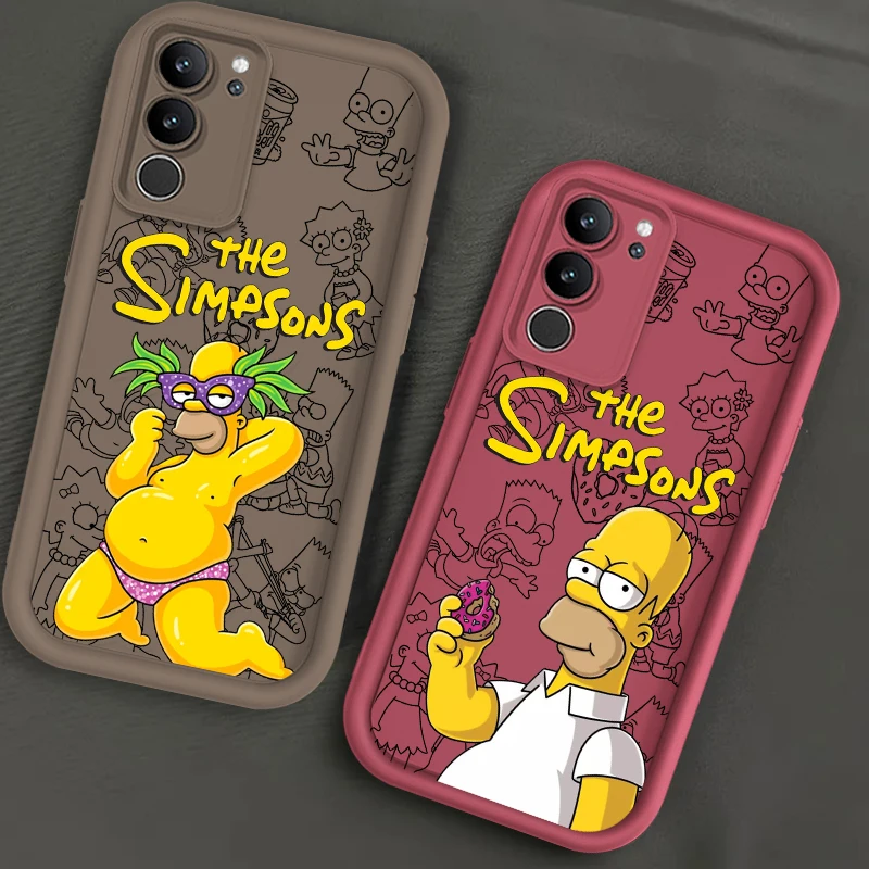 

Simpson Art Anime For Samsung Galaxy S25 S24 S23 S22 S21 S20 Ultra Plus FE 5G Eye Ladder Phone Case Soft TPU Cover