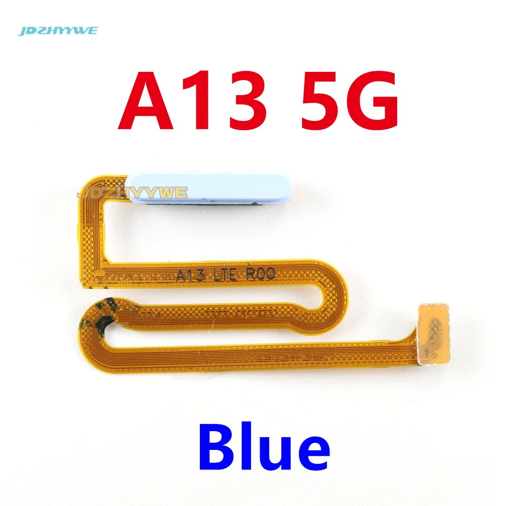 Botón de inicio para Samsung Galaxy A13, Sensor de huellas dactilares, Cable flexible de alimentación de retorno, 4G, 5G, A135F, A136B, 1 unidad