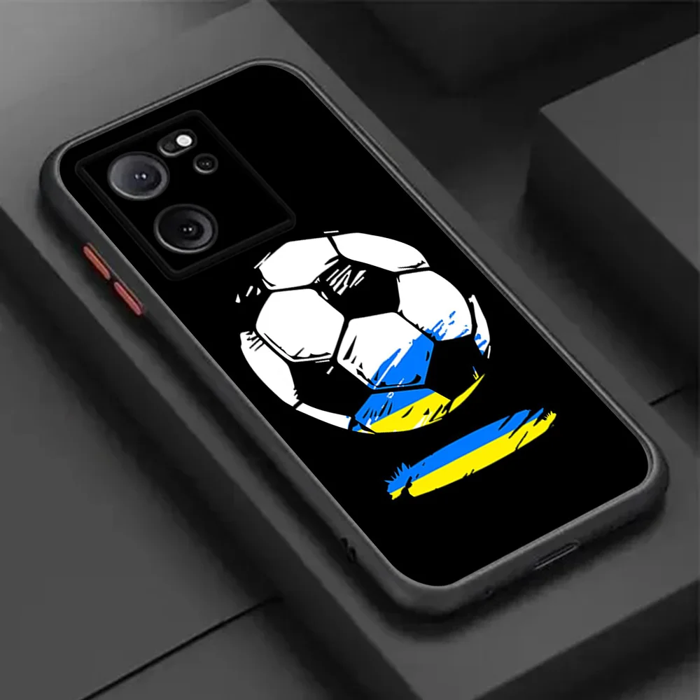 Phone Case For Xiaomi Redmi Note 13 Pro 5G 12s 12c 12 12t 12x 11s 11t 11 Focus Football Final Goal Translucent Matte Soft Cover