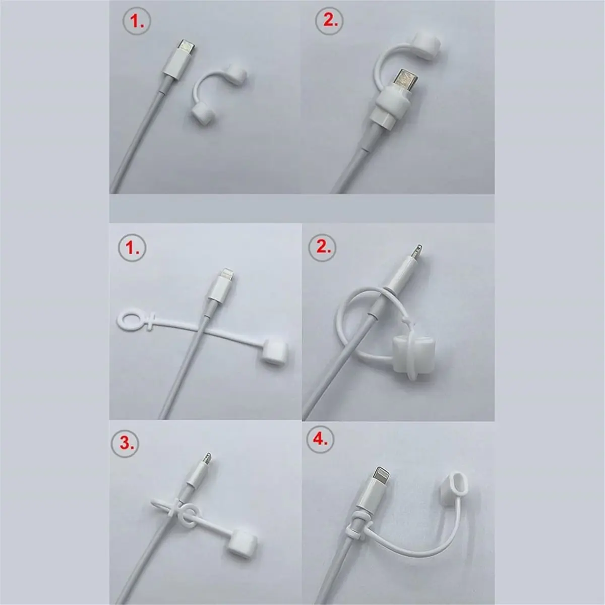 Cable Adapter Tether, Charger Adapter Holder Anti-Lost Silicone Cable Converter Sleeve Case for Travel Home Car Pocket