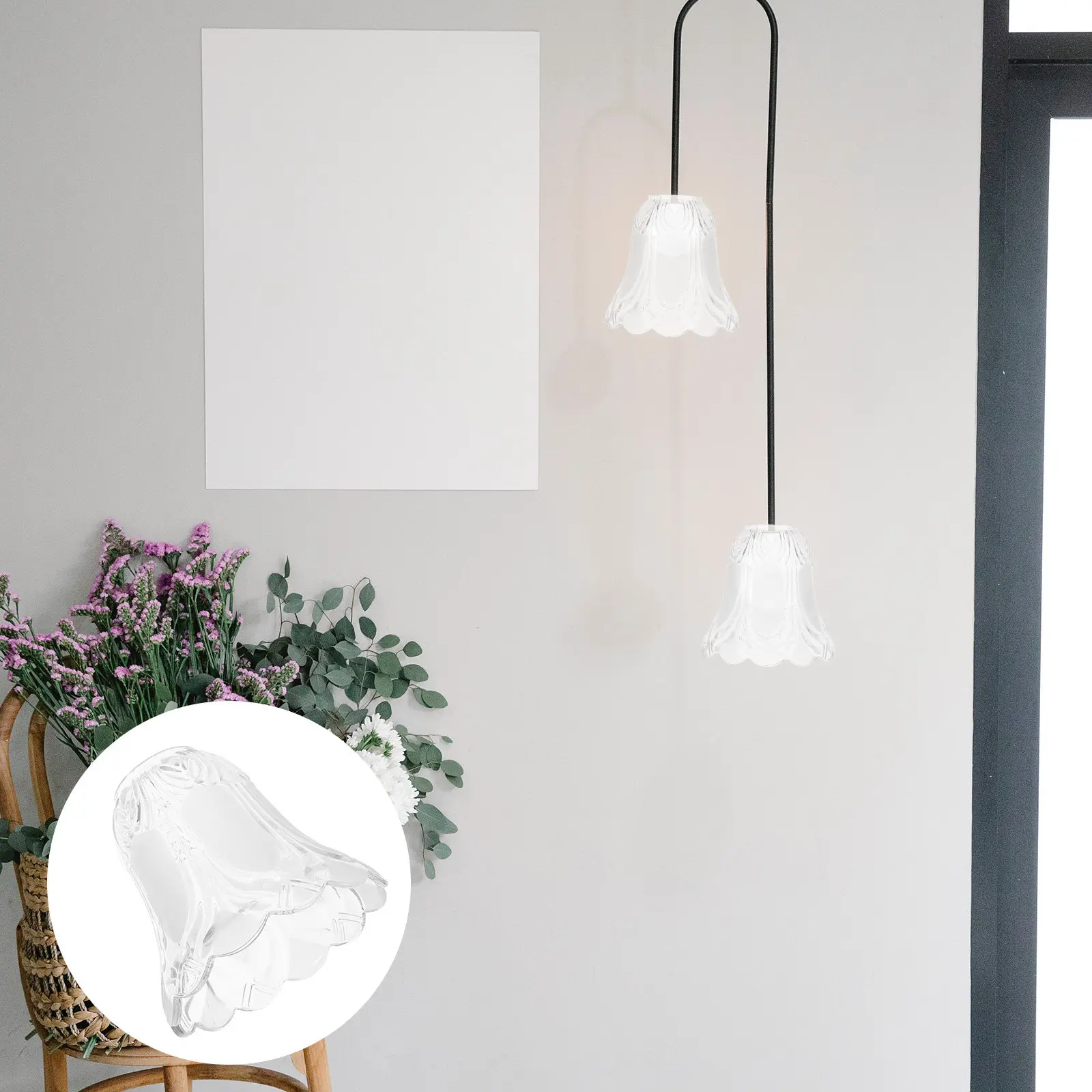 

Сменный стеклянный плафон для подвесного светильника, матовый, прозрачный, для потолочного светильника