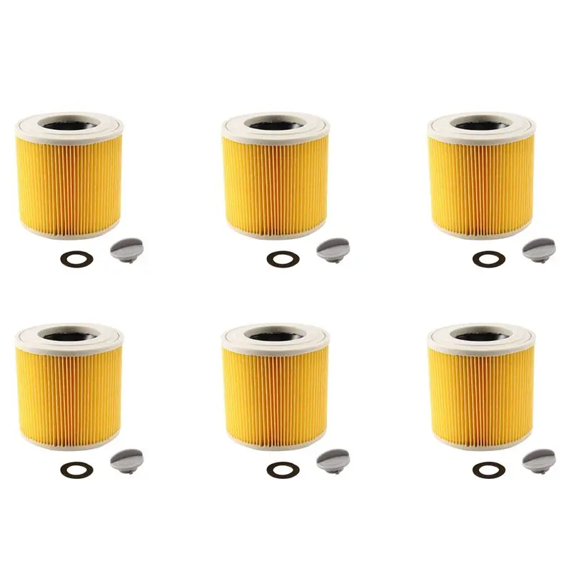 AS94-6X TOP Quality Replacement Air Dust Filters Bags For Karcher Vacuum Cleaners Parts Cartridge HEPA Filter WD2250 WD3.200