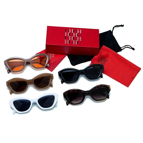 CH, gafas de sol informales de marca de moda de alta calidad, diferentes estilos, gafas de sol de protección solar de playa exquisitas y versátiles para mujer