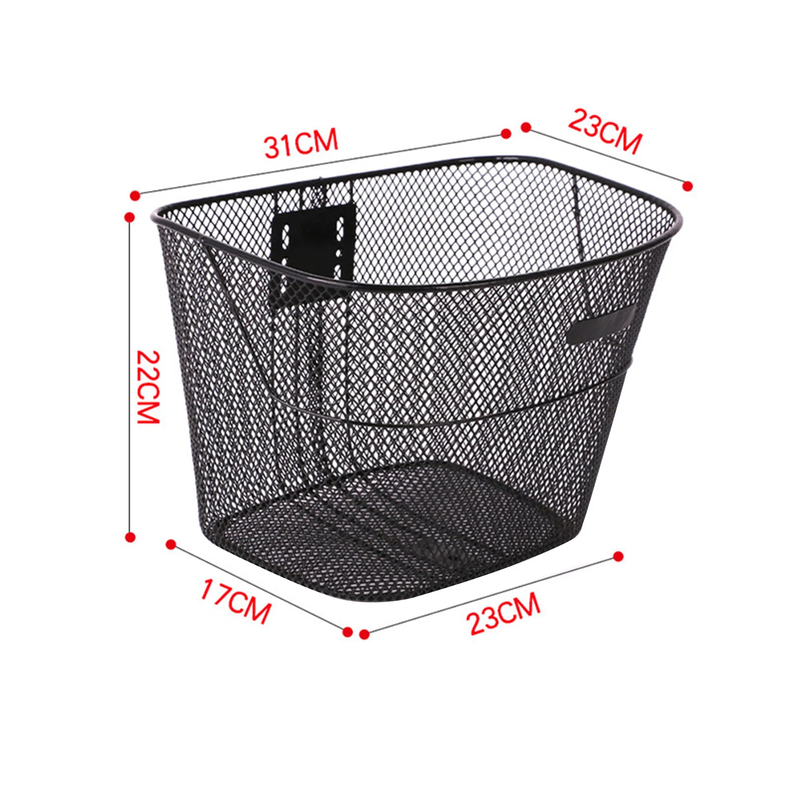 Large Capacity Iron Bikes Basket Front Rear Bike Frame Basket Wire Mesh Basket Bicycle Cargo Rack for Bicycle