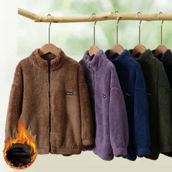 Children Winter Outerwear Fleece Warm Teenage Boys Girls Plush Jacket Zipper Fur Coats 4-18 Y Casual All-match Kids Tops Clothes