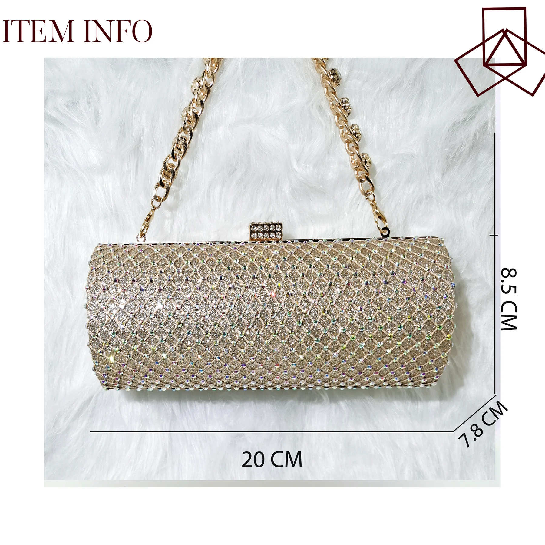 

PM 2023 Italian Design Luxury Fashion Mini Bag Women's Wedding Party Bag Women's Round Shaped Grid Full Diamond Handbag