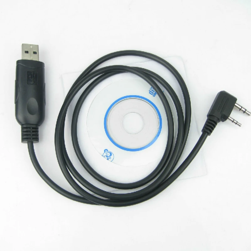 Cable de programación USB para walkie-talkie, dispositivo con controlador de CD para Baofeng UV-5R, 888S, UV-5RE, UV-82, UV-F8 + UV-3R Plus, Radio bidireccional