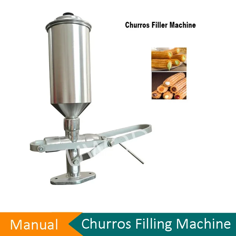 

Hot Selling Frying Churros Pure Chocolate Maker Cream Sauce Sauce Filler Manual Jam Filling Machine Spanish Latin Fruit Maker