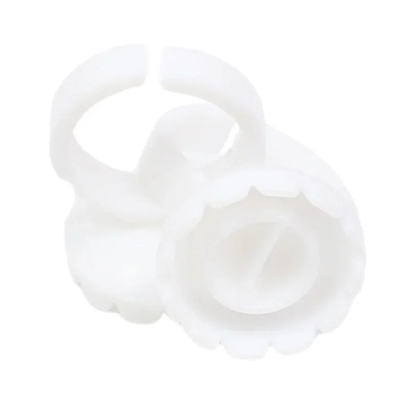 Atacado 100 pçs/saco descartável cílios titular anel recipiente cola pigmento tatuagem extensão copo lash ferramentas fornecedor