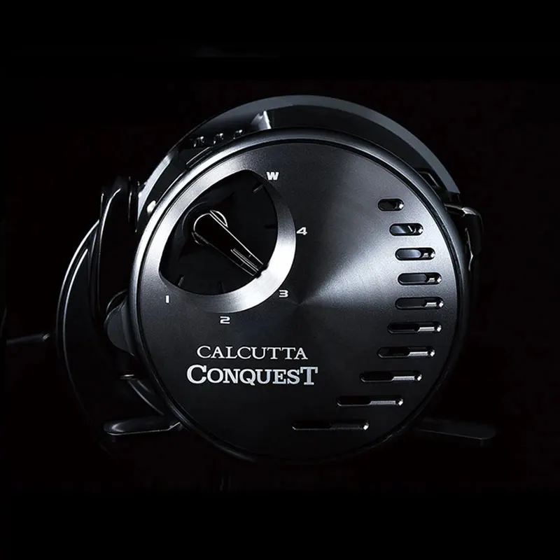 Imagem -03 - Shimano-calcutta Conquest dc Baitcasting Água Salgada Pesca Roda Tambor Fundido 100 100hg 101hg 200 200hg 201hg Novo 2023