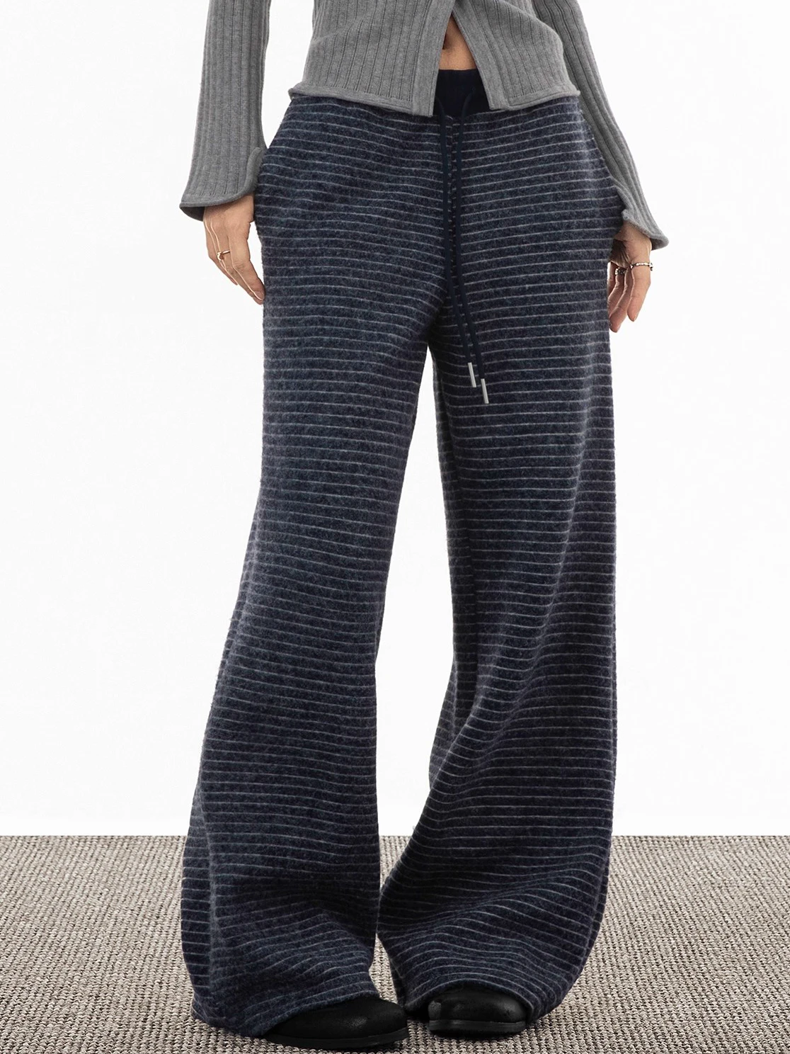 

Harajuku винтажные свободные повседневные брюки в стиле гранж контрастного цвета в полоску широкие брюки Y2k эстетические женские прямые брюки