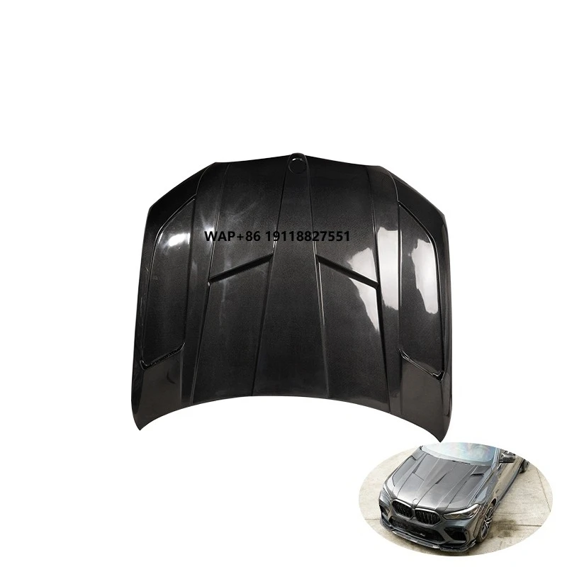 

2020+ Exterior Accessories Car Front Engine Cover X5 X6 G05 G06 LD Style Carbon Fiber Hood for Engine Bonnet