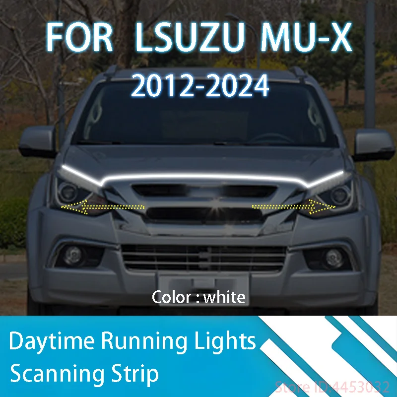 

Для LSUZU MU-X 2012-2024, новая улучшенная лампа для дневных ходовых огней, устройство для запуска автомобиля, направляющая для DRL, декоративная лампа для рассеянного освещения 12 В