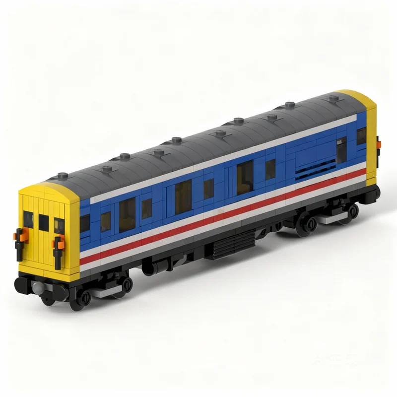 

495pcs MOC 4 Wide BR Class 419 Motor Luggage Van Battery Electric Train Network Southeast Livery Creator Model Building Blocks