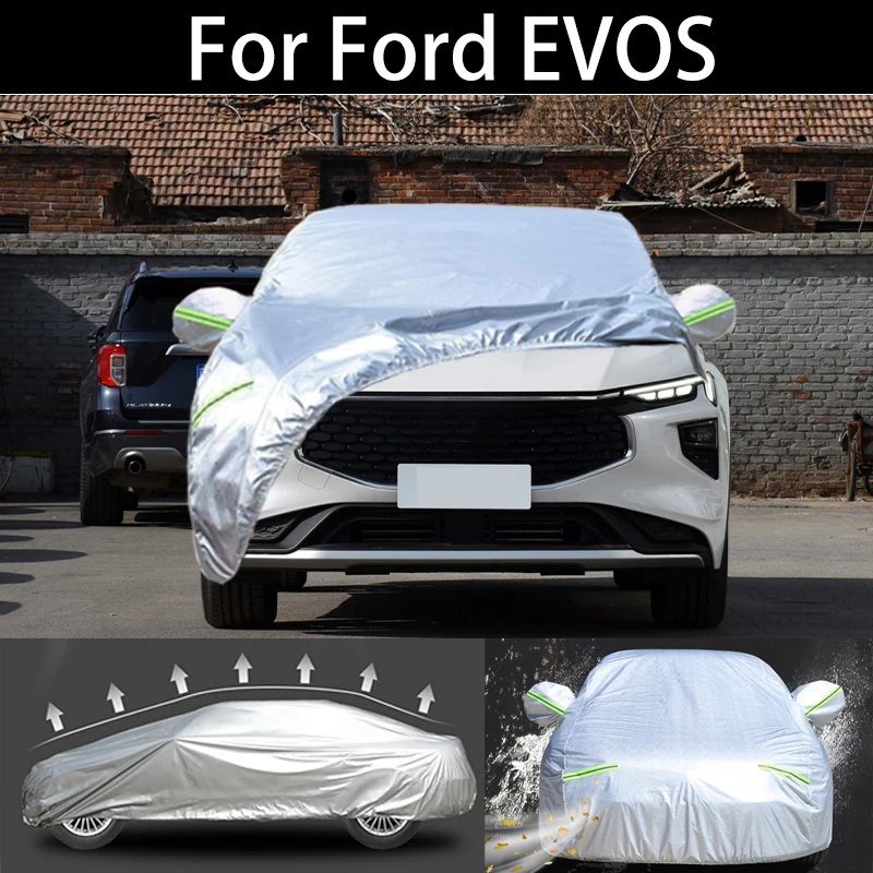 

For Ford EVOS winter Car Cover Dustproof Outdoor Indoor UV Snow Resistant Sun rain Protection waterproof hail cover for car