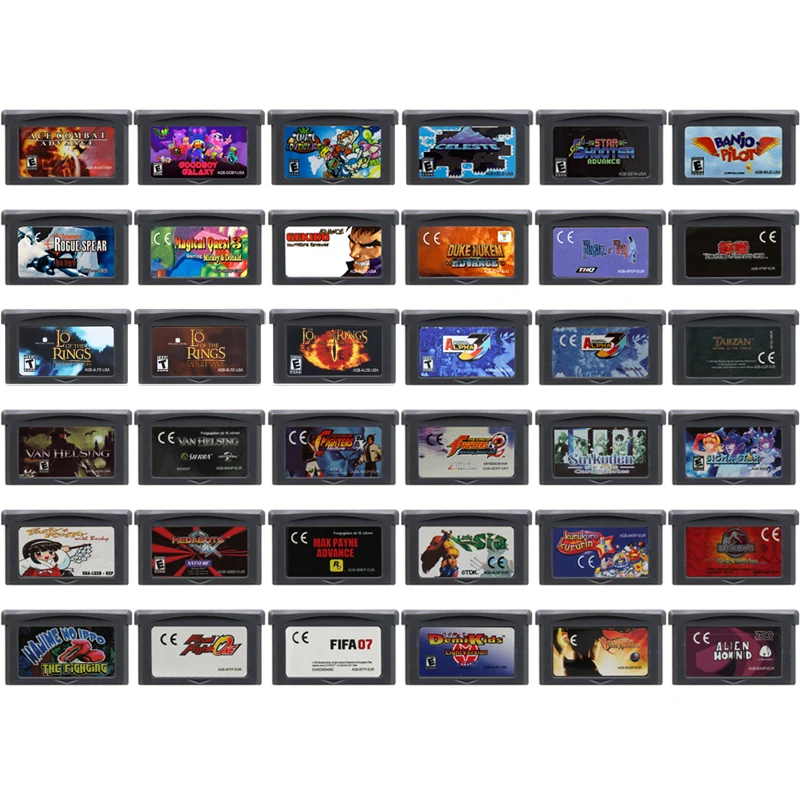 GBA Games Cartridge 32 Bit Video Game Console Card Celeste Tomato Adventure Goodboy Galaxxy Banjo Pilot for Retro Fans Gift