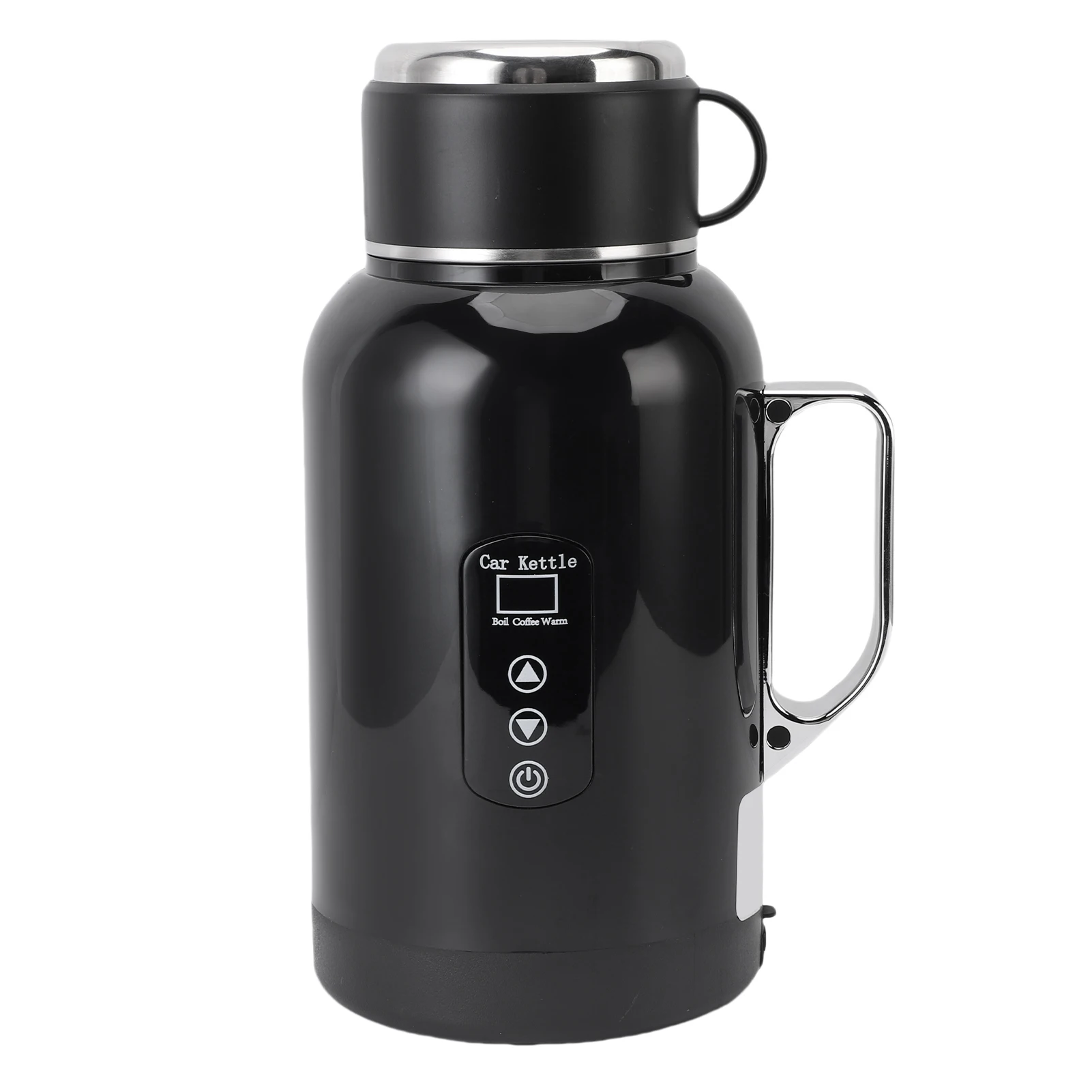 Car Electric Kettle LED Temperature Display Anti Dry Burn Car Kettle Water Boiler Fast Heating 304 Stainless Steel for Outdoor