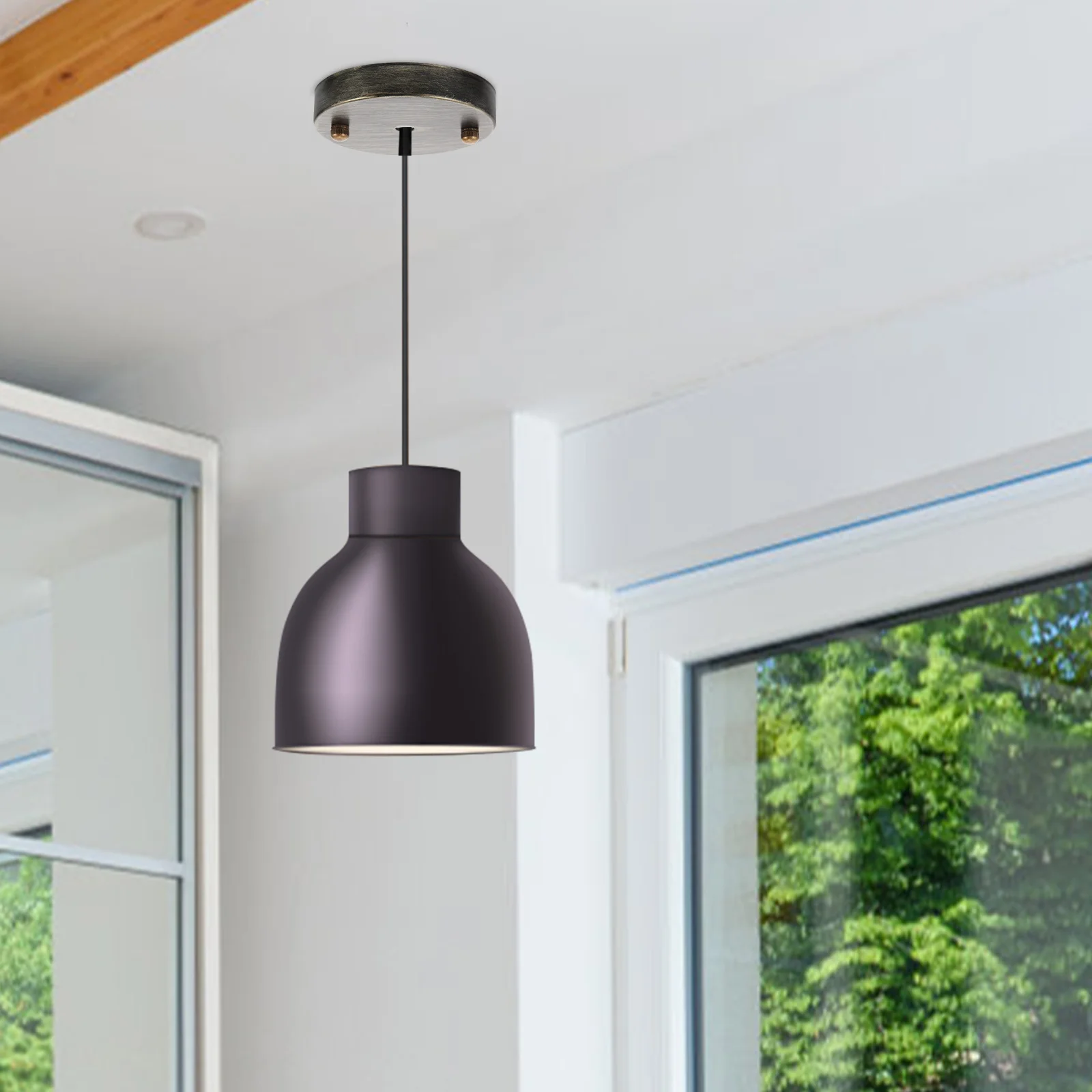 鉄製天井プレートランプキャノピーヴィンテージインダストリアルスタイル照明器具取り付けプレートペンダントライト用ホーム廊下レストラン