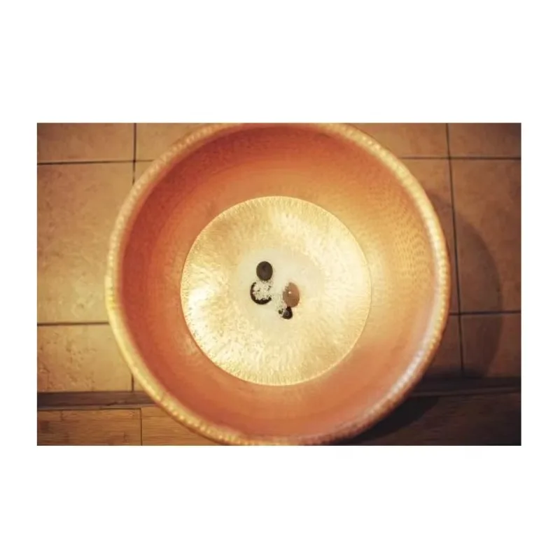 Attractive Design Copper Hammered Foot Bowl Prime Quality Beauty Spa Saloon Bowl Customization Size