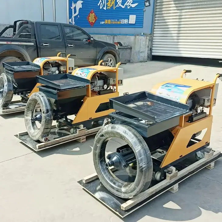 

Multi-Purpose Automatic Sand Cement Sprayer Three Phase Stucco and Plaster Sprayer 220V Cement Spraying Pump