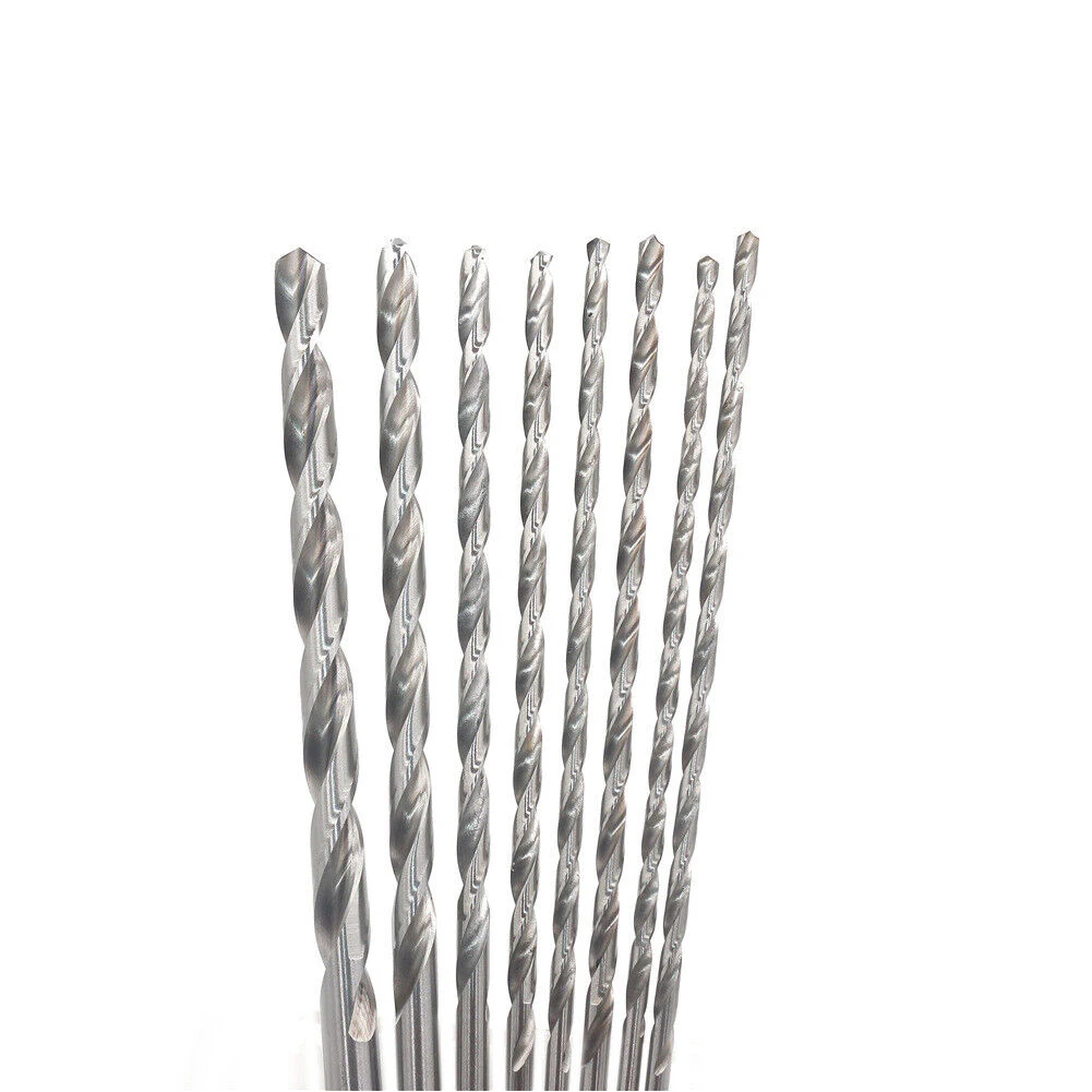 1pc Twist Drill Bits 2-10mm HSS High Speed Steel Extra Long Drill Hex Shank For Woodworking Hole Opener 200mm Power Tool