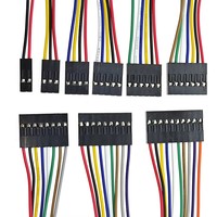 10PCS 2.54mm Dupont Line 2/3/4/5/6/7/8/9/10Pin Female Connector with Wire 10cm 20cm 30cm Single/Double Head Jumper Cable For PCB