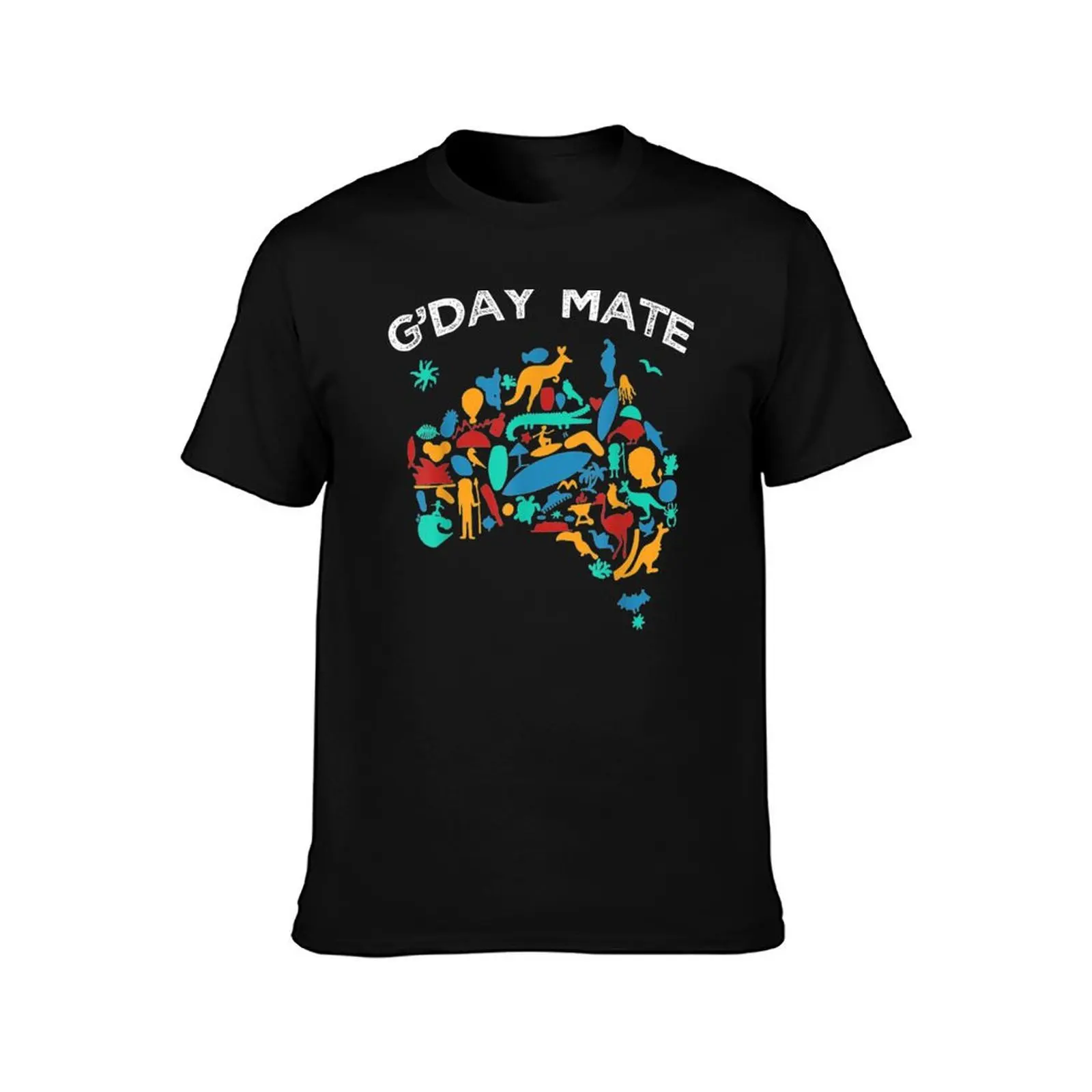 G'Day Mate Australian T-Shirt Fashion Casual Short Sleeve T-Shirt